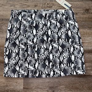 Jolt Snakeskin mini skirt NWT!